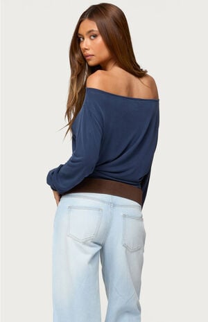 Nannie Off Shoulder Oversized Top image number 3