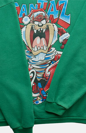 90s Santa Taz Crew Neck Sweatshirt image number 3