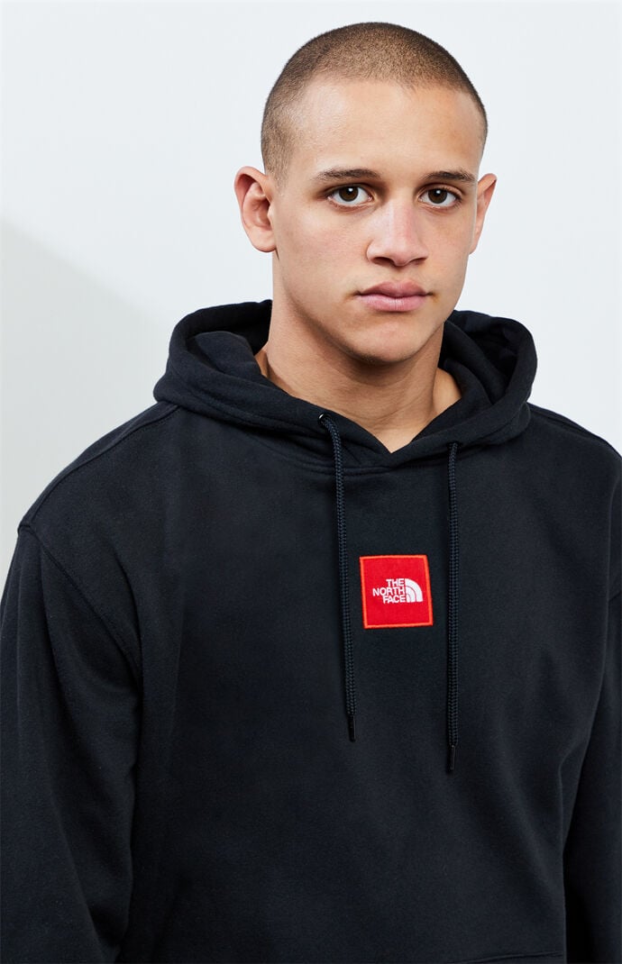 box logo north face hoodie