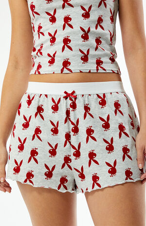 By PacSun Bunny Print Sleep Shorts image number 2