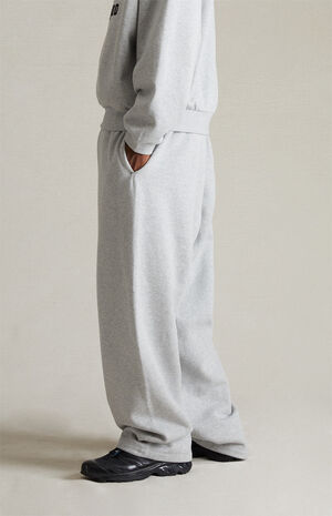 Light Heather Grey Relaxed Lounge Pants image number 3