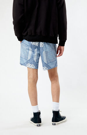 Printed Mesh Basketball Shorts image number 5