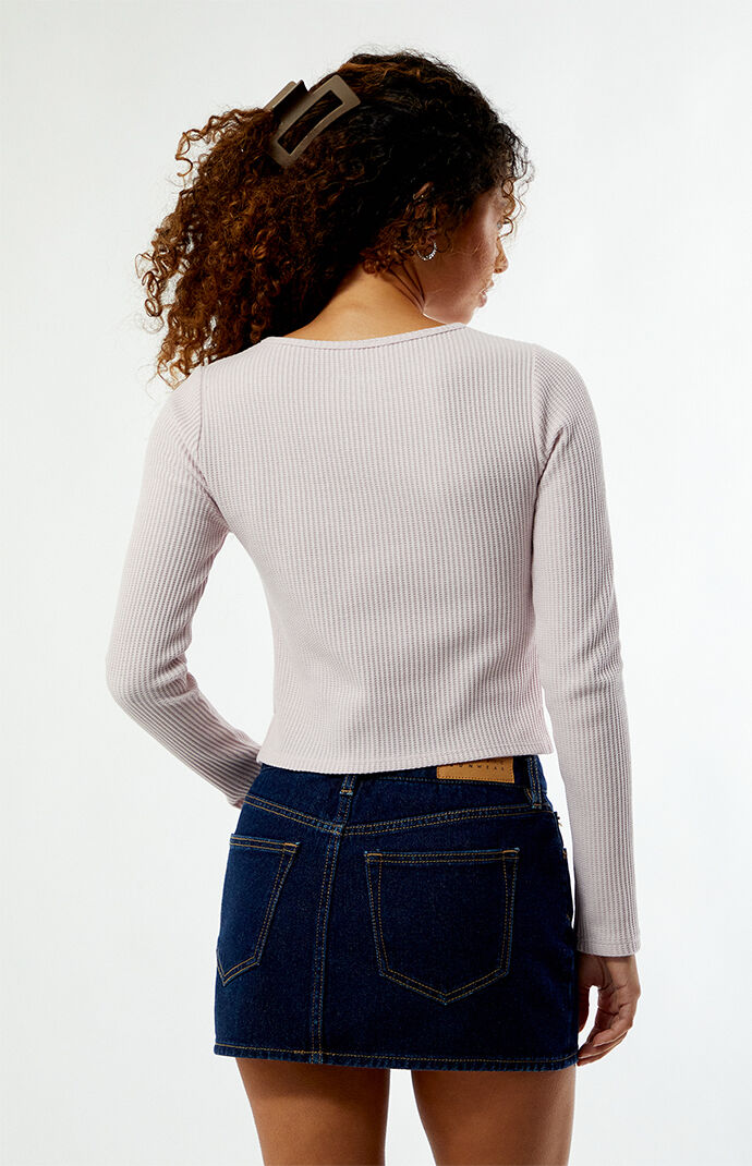 Your Favorite Waffle Knit Long Sleeve Top