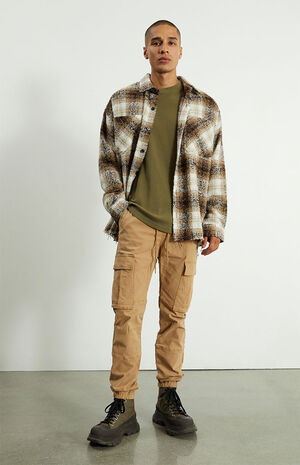 Khaki Slim Cargo Pants image number 2