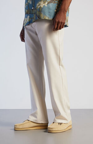 Slim Boot Cream Trousers image number 2