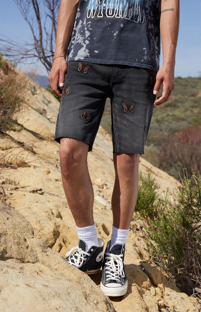 Butterfly Denim Shorts