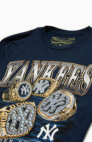 Men's Mitchell & Ness New York Yankees MLB Dynasty Rings Graphic T-Shirt