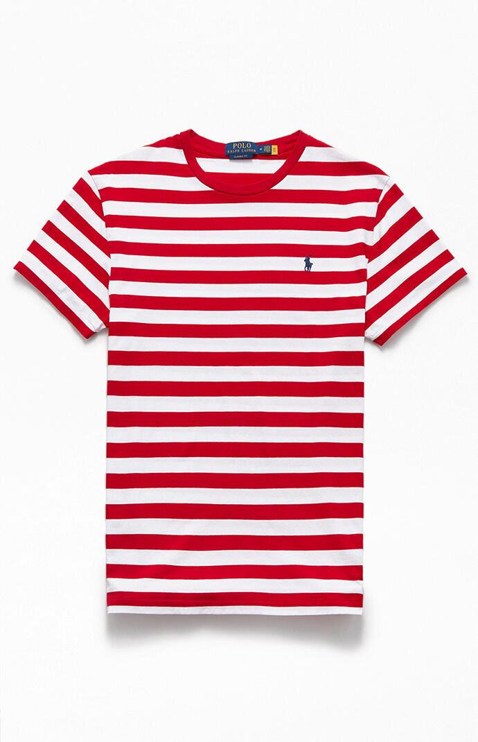red and white ralph lauren polo shirt