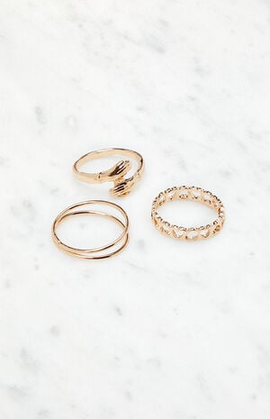 3 Pack Open Arms Rings image number 2