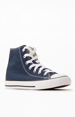 Kids Navy Chuck Taylor All Star High Top Shoes image number 1