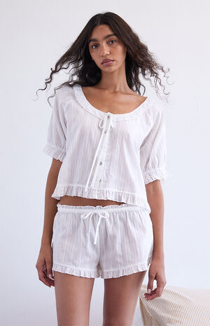 Ruffle Pajama Shorts image number 1