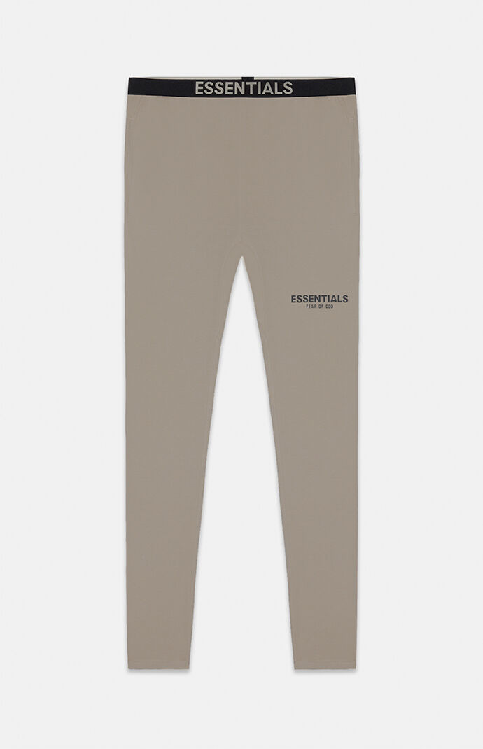 Fear of God Essentials Taupe Athletic Leggings | PacSun