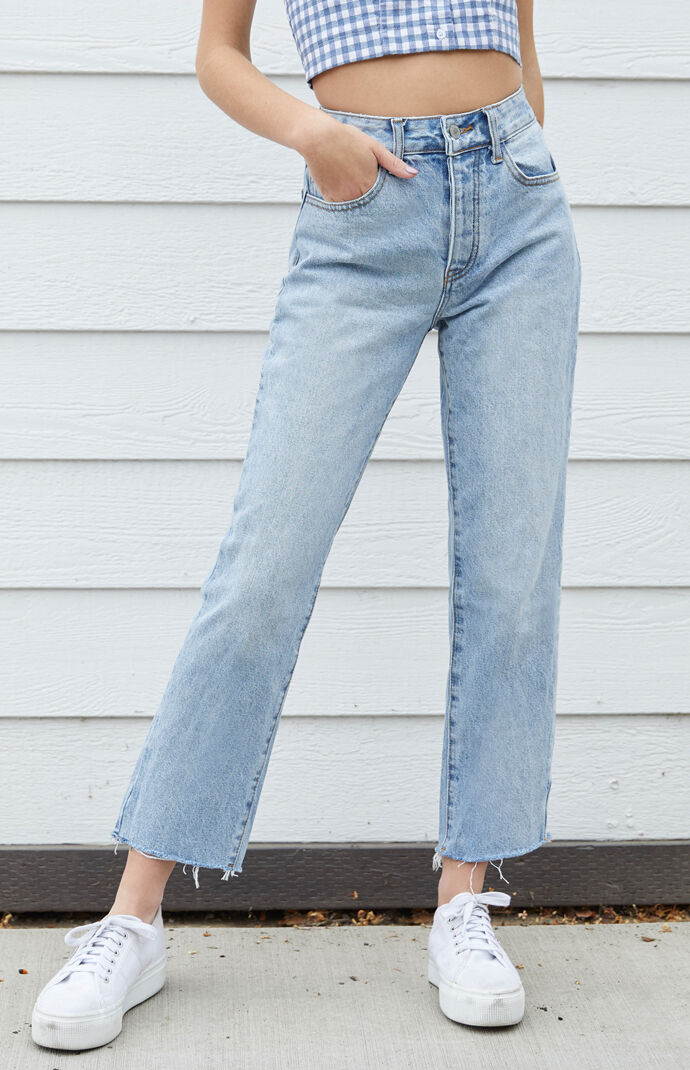 light medium wash jeans