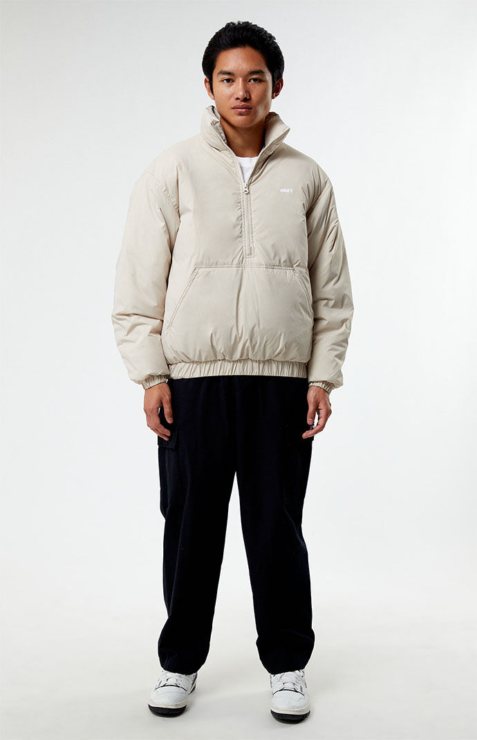 【タイムセール！】 Obey Studio Mock Neck Anorak Jacket | PacSun ジャケット・アウター
