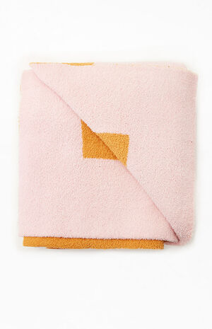 Yellow Rowan Reversible Border Throw Blanket image number 4