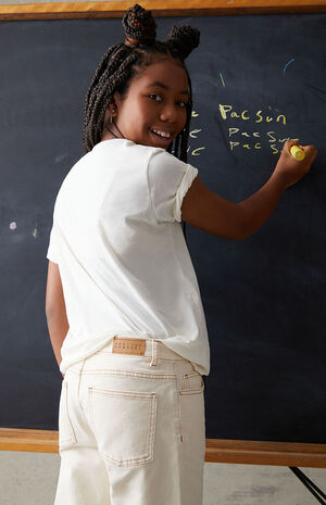 Off White Straight Leg Jeans image number 3