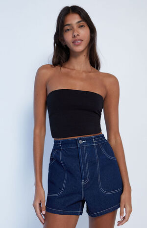 Venice High Waisted Denim Shorts image number 2