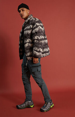 Dark Green Slim Cargo Pants image number 6