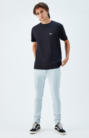 Light Stacked Skinny Jeans image number 5