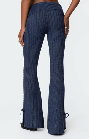 Chase Fold Over Cable Knit Pants image number 5
