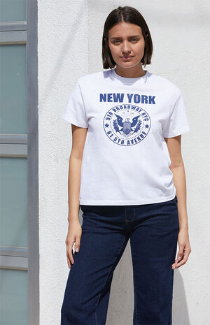 White Aleena New York Broadway T-Shirt image number 1