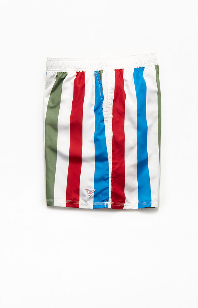 Striped 16" Swim Trunks