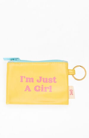 I'm Just a Girl Color Block Penny Key Ring image number 1