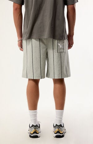 Tyson Pinstripe Fleece Sweat Shorts image number 4