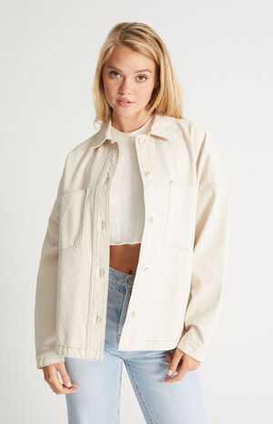 PacSun Oat Oversized Shacket | PacSun