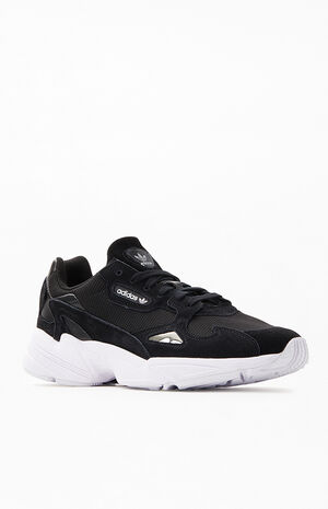Women's Black & White Falcon Sneakers image number 1