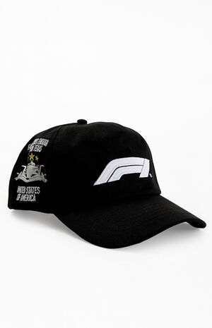 x Pacsun Black Austin Podium Snapback Hat image number 2