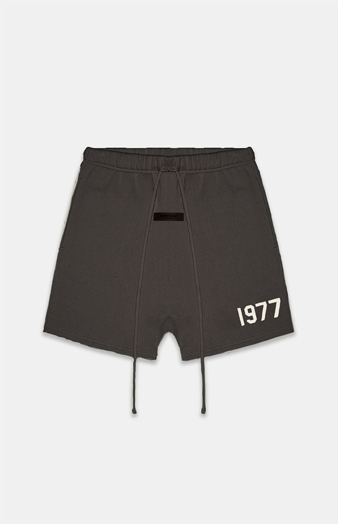 Kids Fear of God Off Black Sweat Shorts | PacSun Kids Fear of God Off Black Sweat Shorts | PacSun