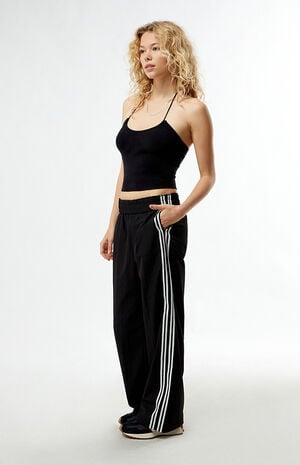 Solid Color Baggy Track Pants