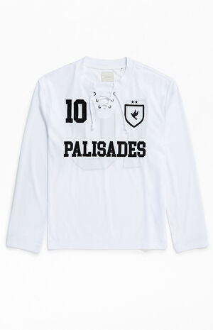 White Palisades Long Sleeve Hockey Jersey image number 1