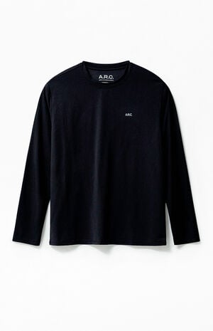Active Black Performance Long Sleeve T-Shirt image number 2