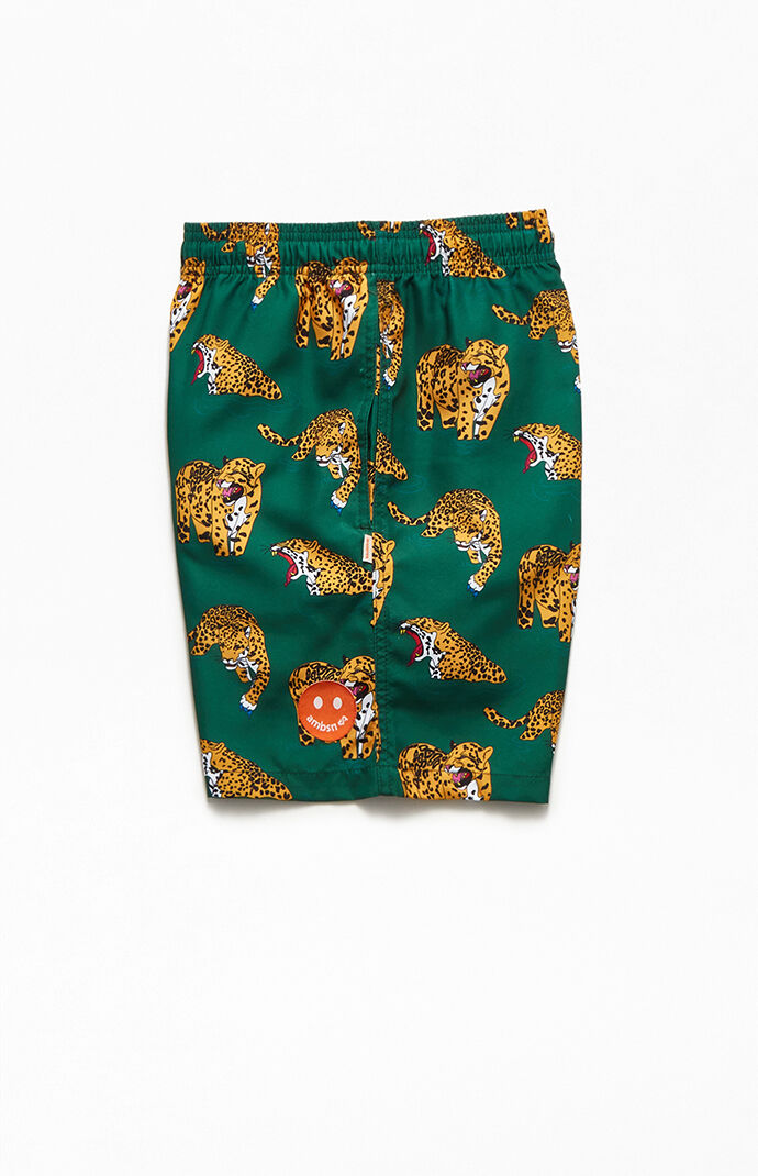Leopard 17" Swim Trunks