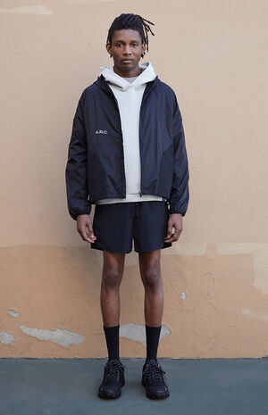 Active Black Performance Hooded Jacket image number 6