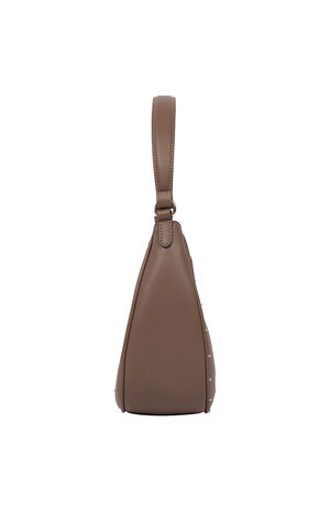 Top Zip Crescent Hobo Bag image number 4
