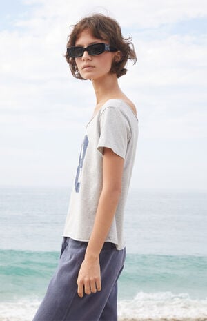 Light Gray 28 Robyn Off-The-Shoulder Top image number 3