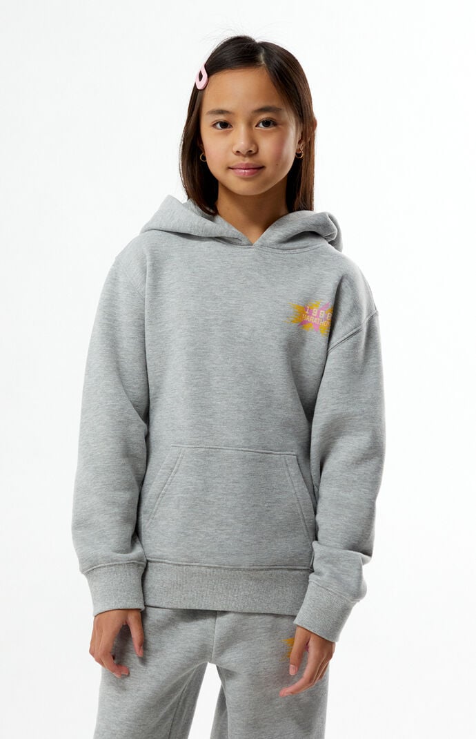 Pacsun Kids Heather Grey 1998 Marathon Hoodie