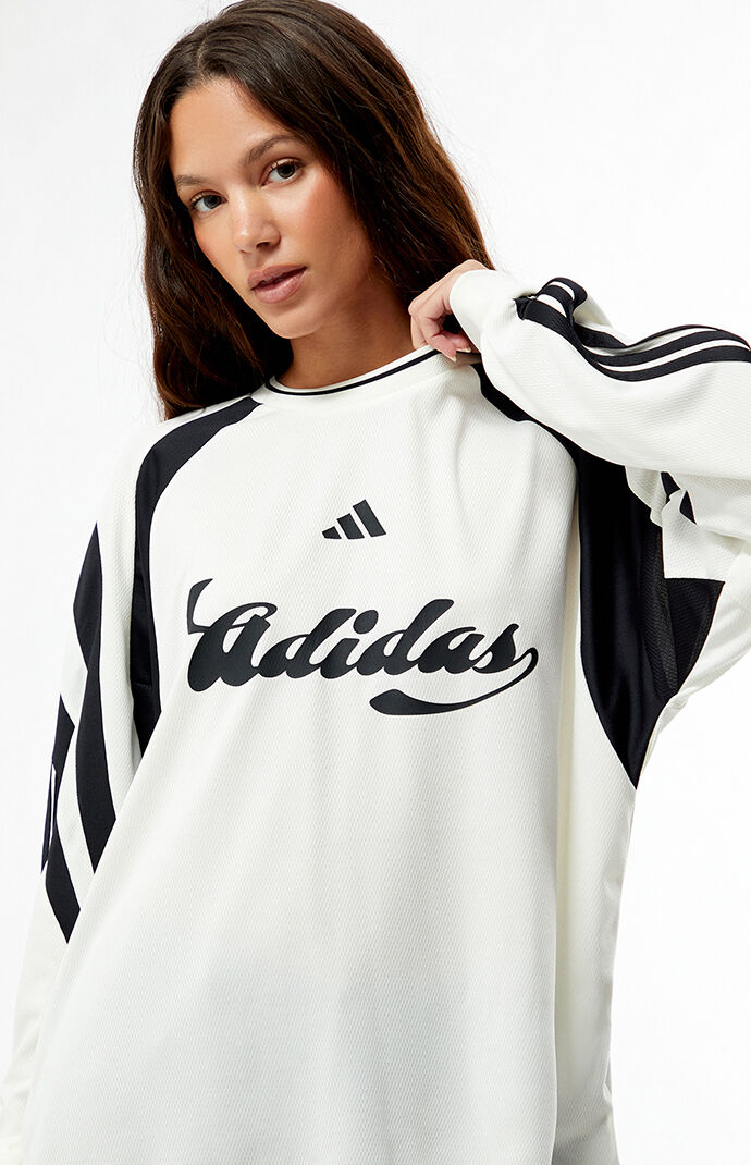 adidas White & Black Her Long Sleeve Jersey