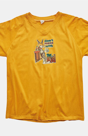 80s Don't Mess With the Kid V-neck Graphic T-Shirt image number 2