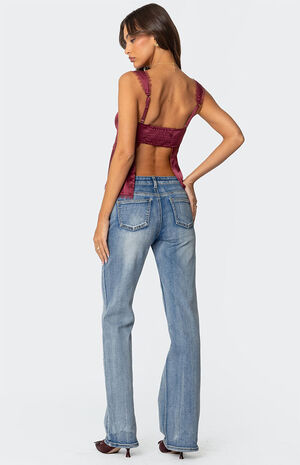 Loryn Lacey Satin Effect Top image number 6