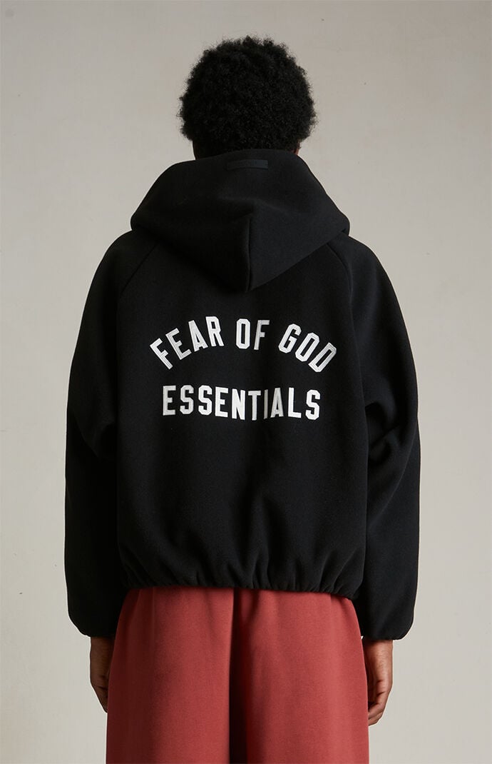 X fear of god hooded bomber jacket sale