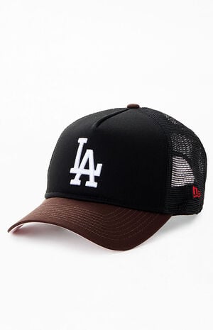 x PS Reserve LA Dodgers Mocha 9FORTY Snapback Hat image number 4