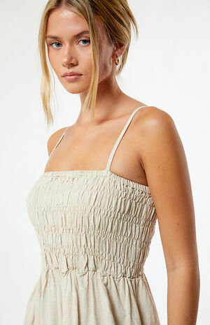 Classic Shirred Midi Dress image number 2