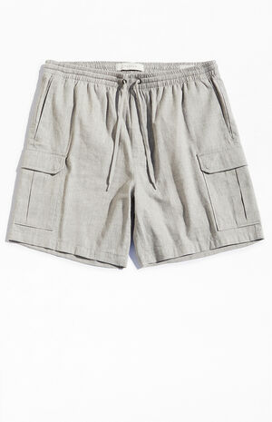 Linen Cargo Shorts image number 1