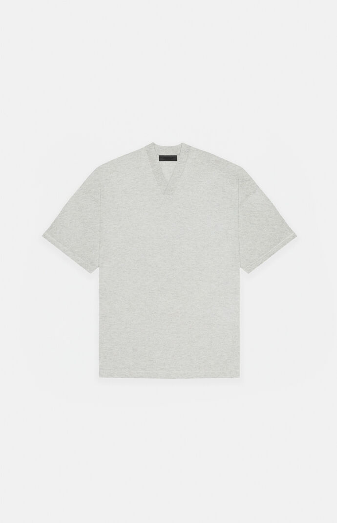 国内発送☆FEAR OF GOD☆V-NECK T-SHIRT/LIGHT HEATHER Kids Fear of God Essentials Light Heather Grey V-Neck T