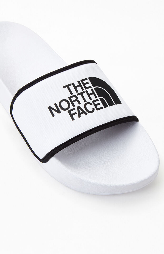 White & Black Base Camp Slide Sandals