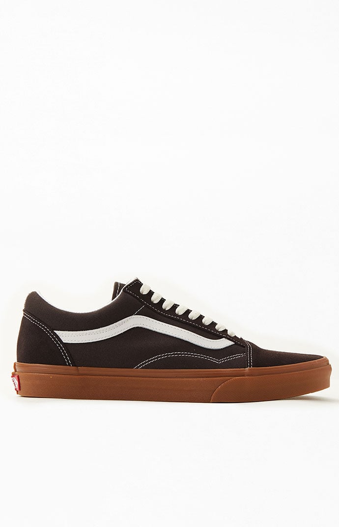 Vans old skool store gum sole on feet
